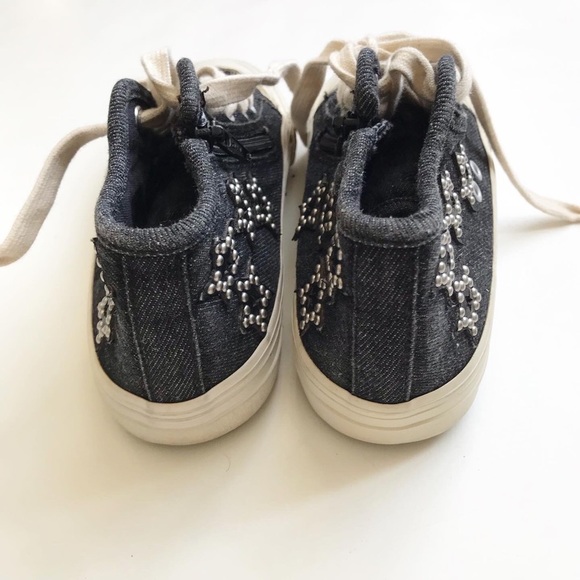 Zara black canvas star appliqué cap sneakers EUC size 29(11.5) - Picture 5 of 6